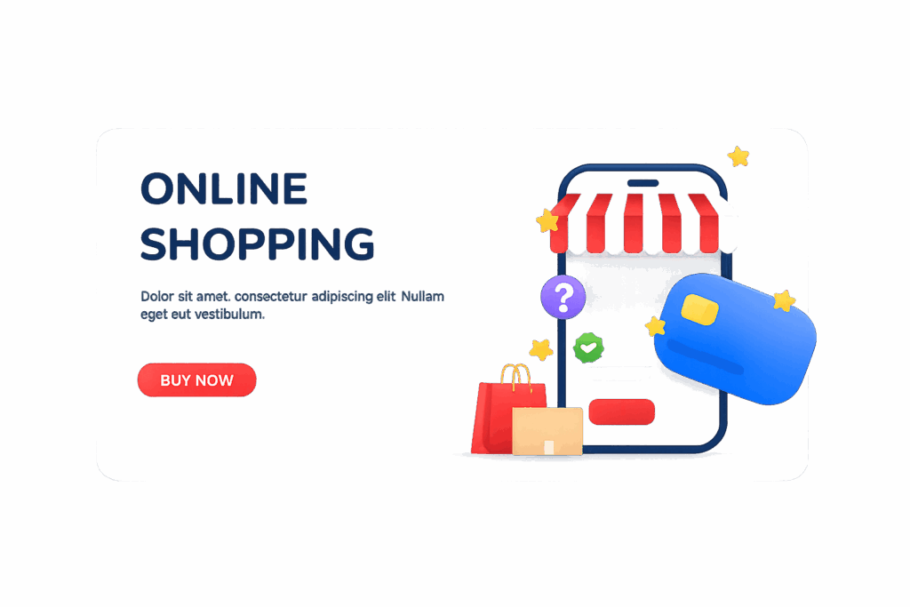 Online Store hero section